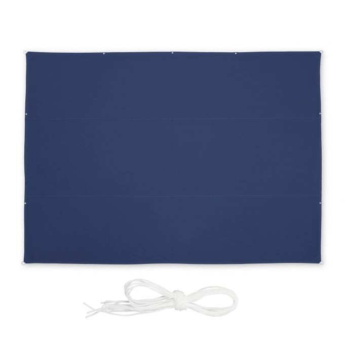 Sun sail rectangular dark blue