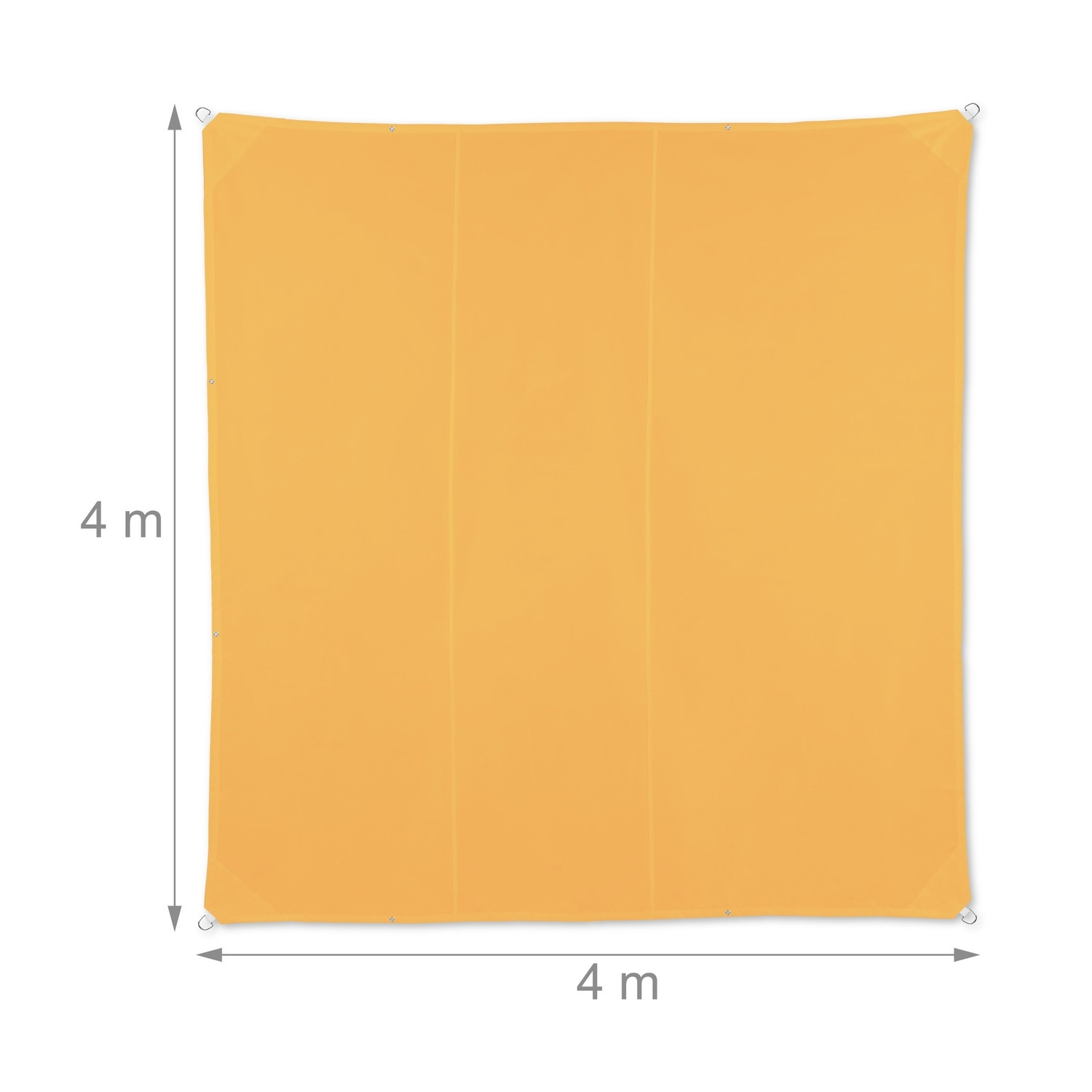 Voile d'ombrage carrée jaune