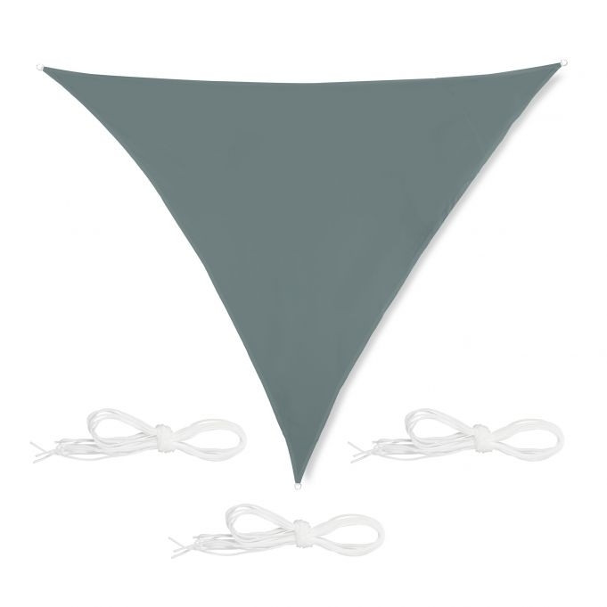 Vela solar triangular branca