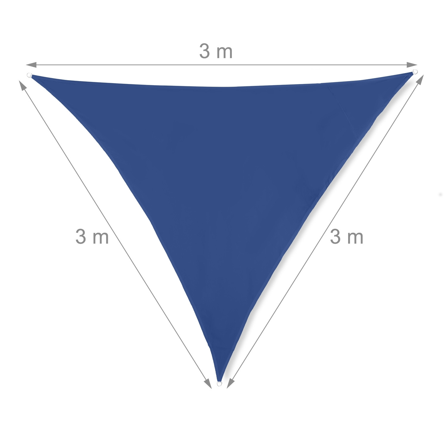 Sun sail triangular dark blue