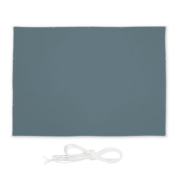 Sun sail rectangular grey