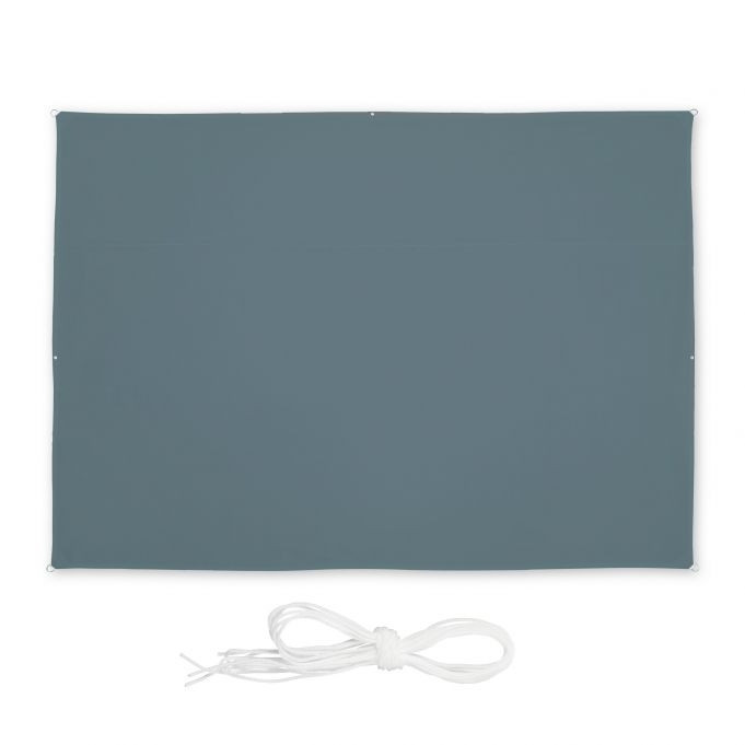 Vela de sol rectangular gris