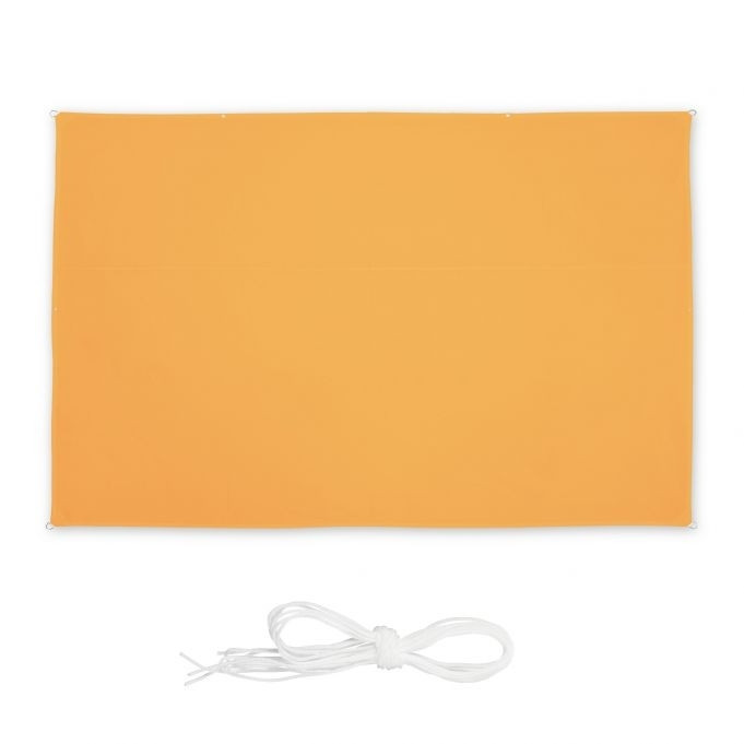 Vela de sol rectangular amarilla