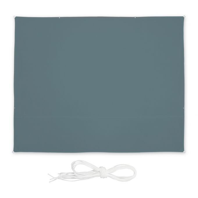 Vela de sol rectangular gris