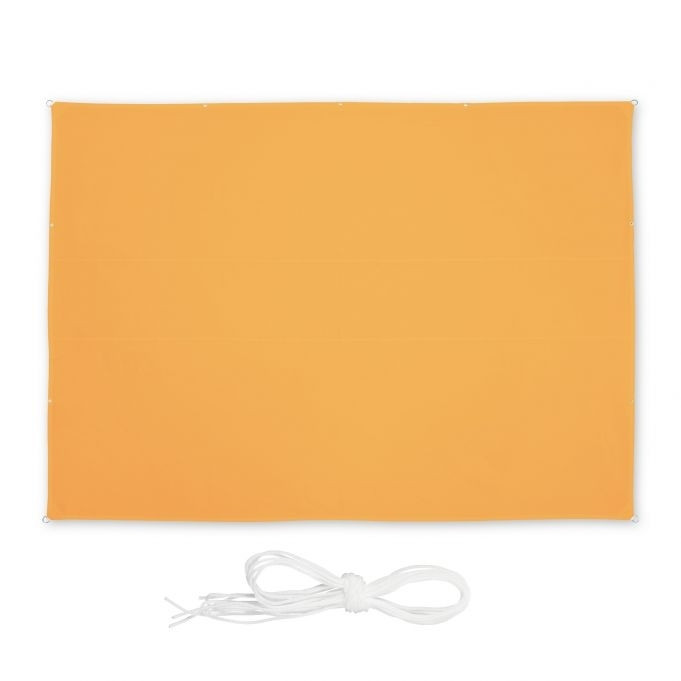 Vela de sol rectangular amarilla