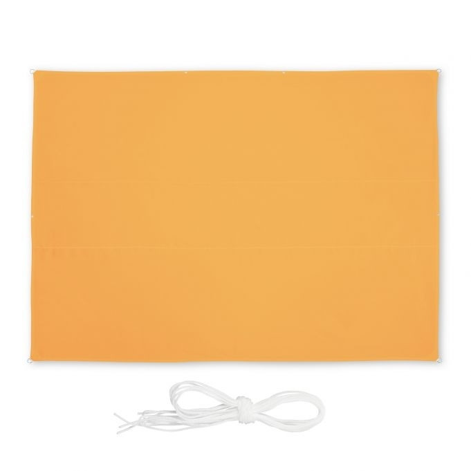 Vela de sol rectangular amarilla