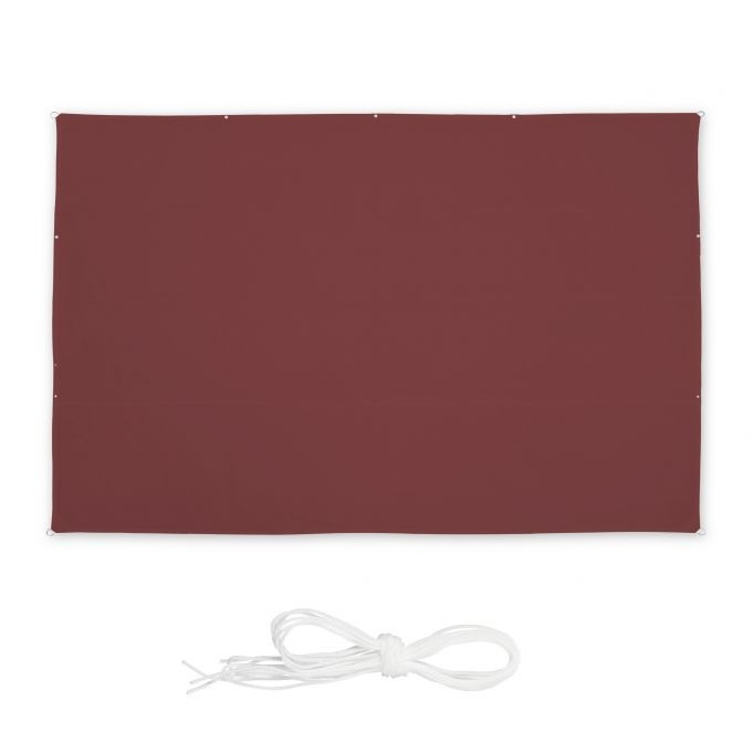 Vela de sol rectangular granate