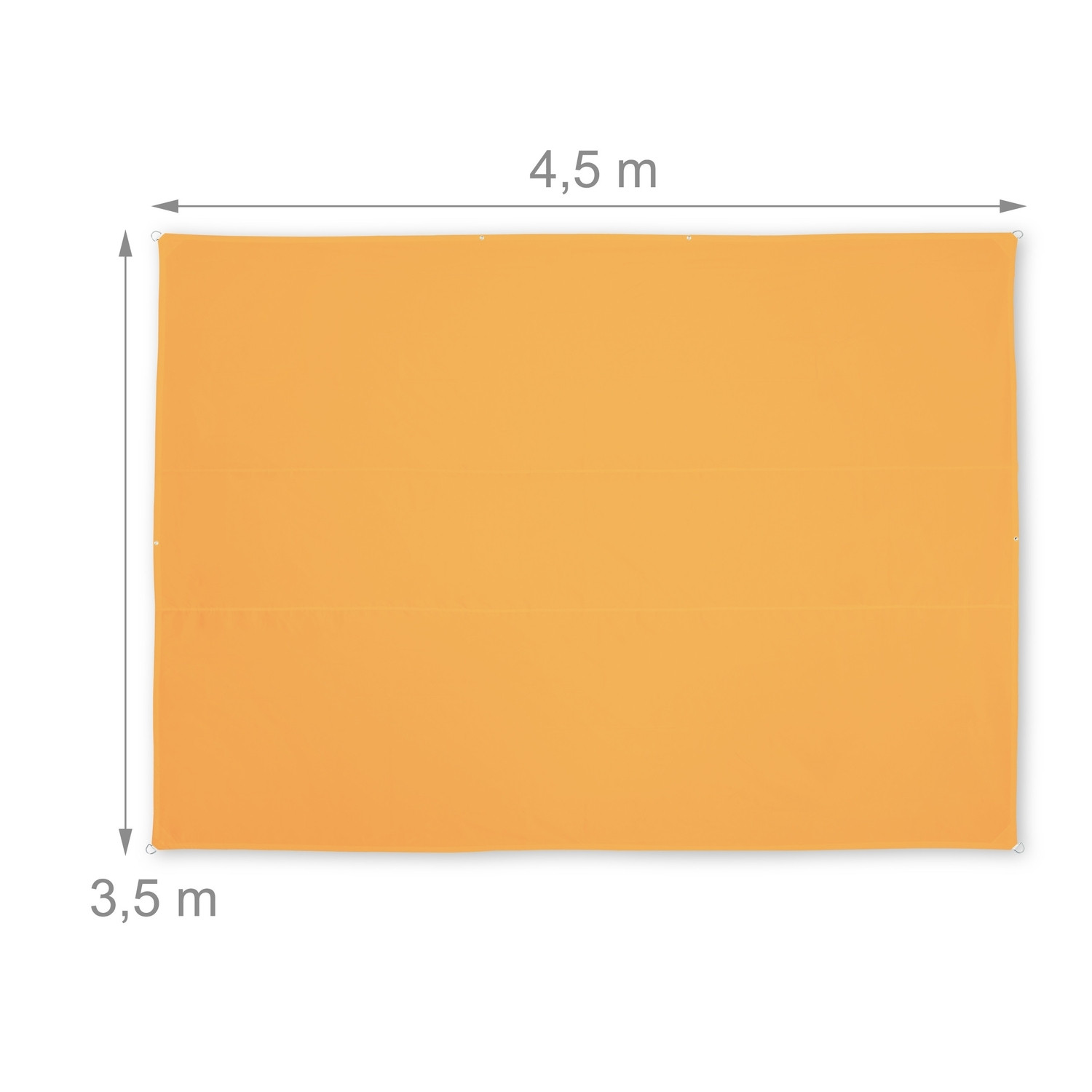 Sun sail rectangular yellow