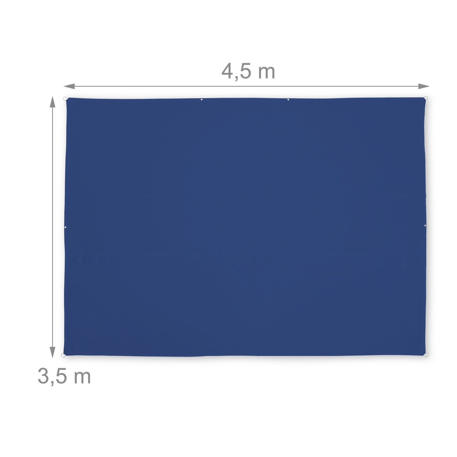 Sun sail rectangular brown