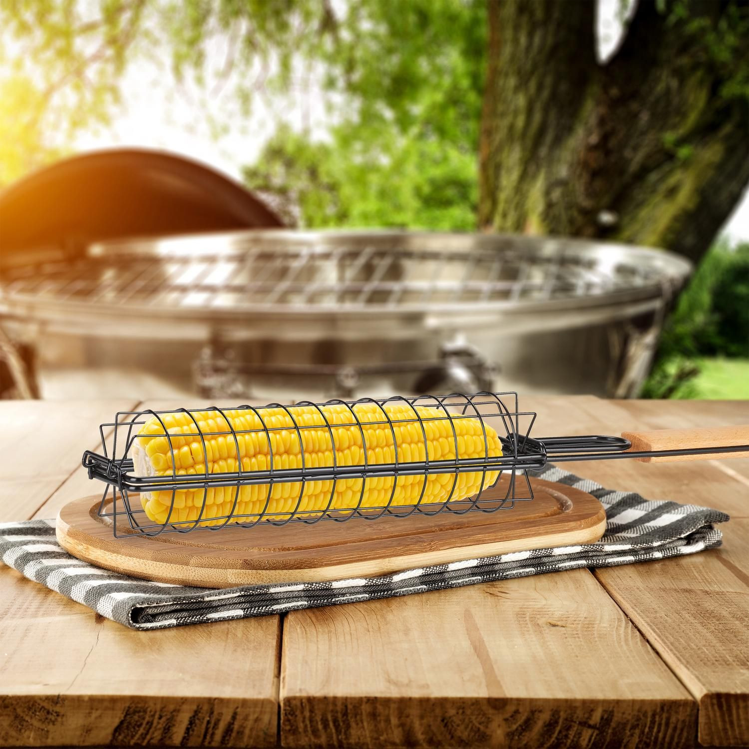 Hand grill for meat & vegetables
