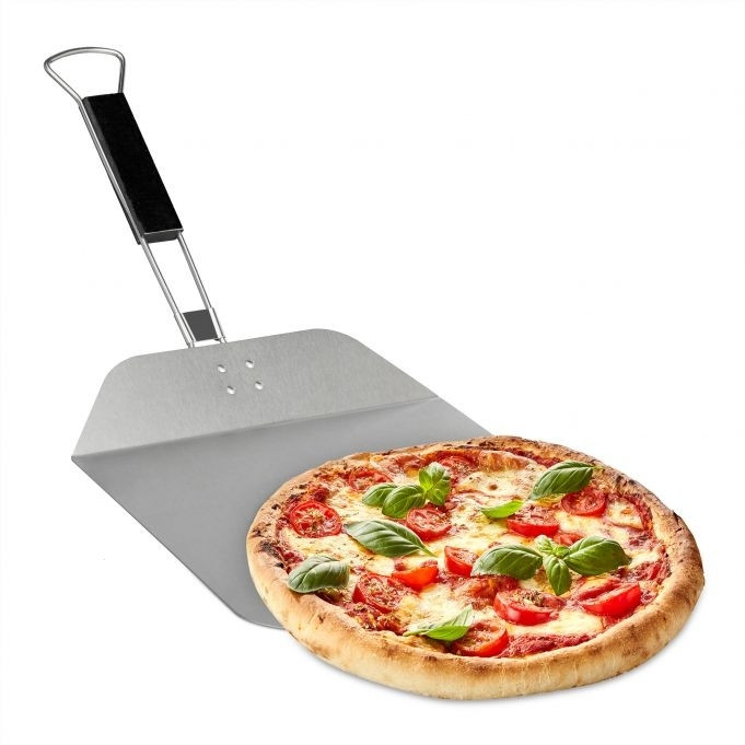 Pá de pizza com cabo de madeira