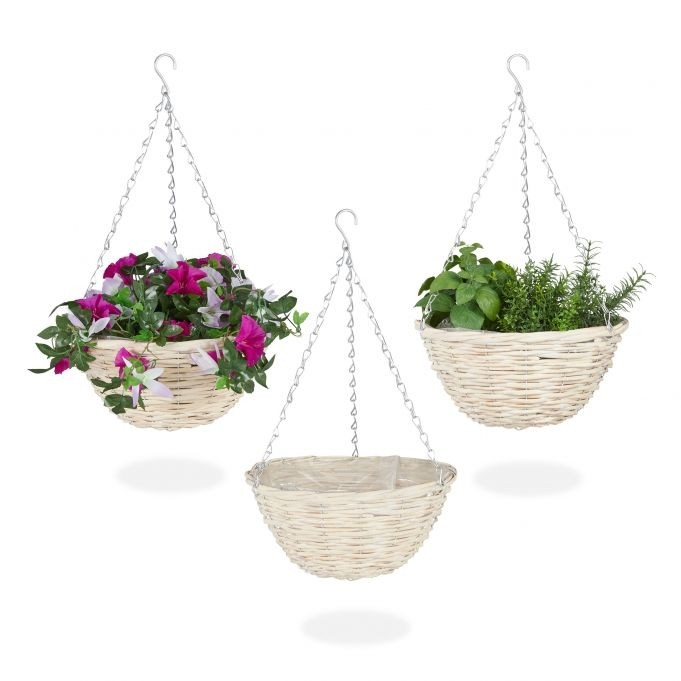 Hangmand van rotan, set van 3