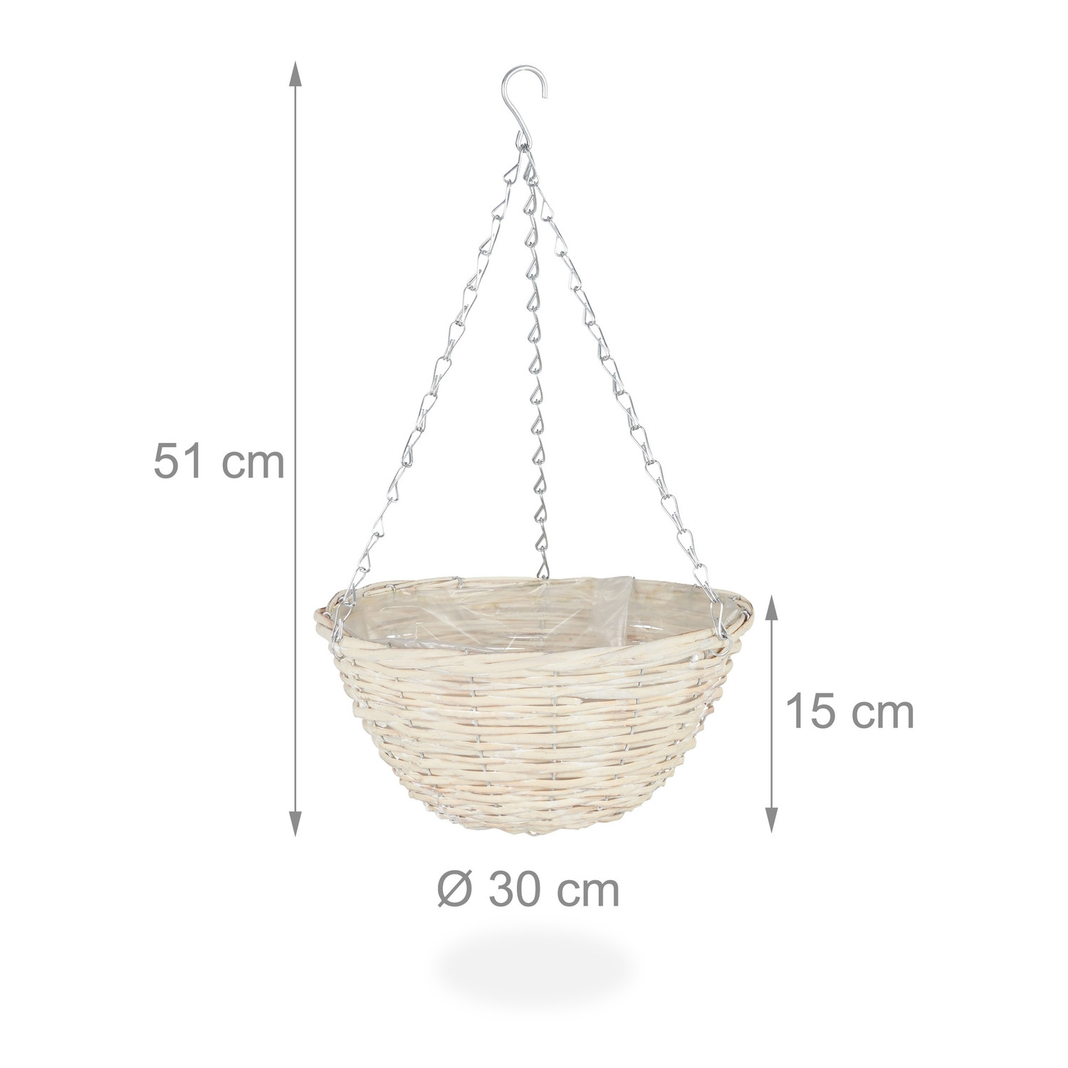 Hangmand van rotan, set van 3