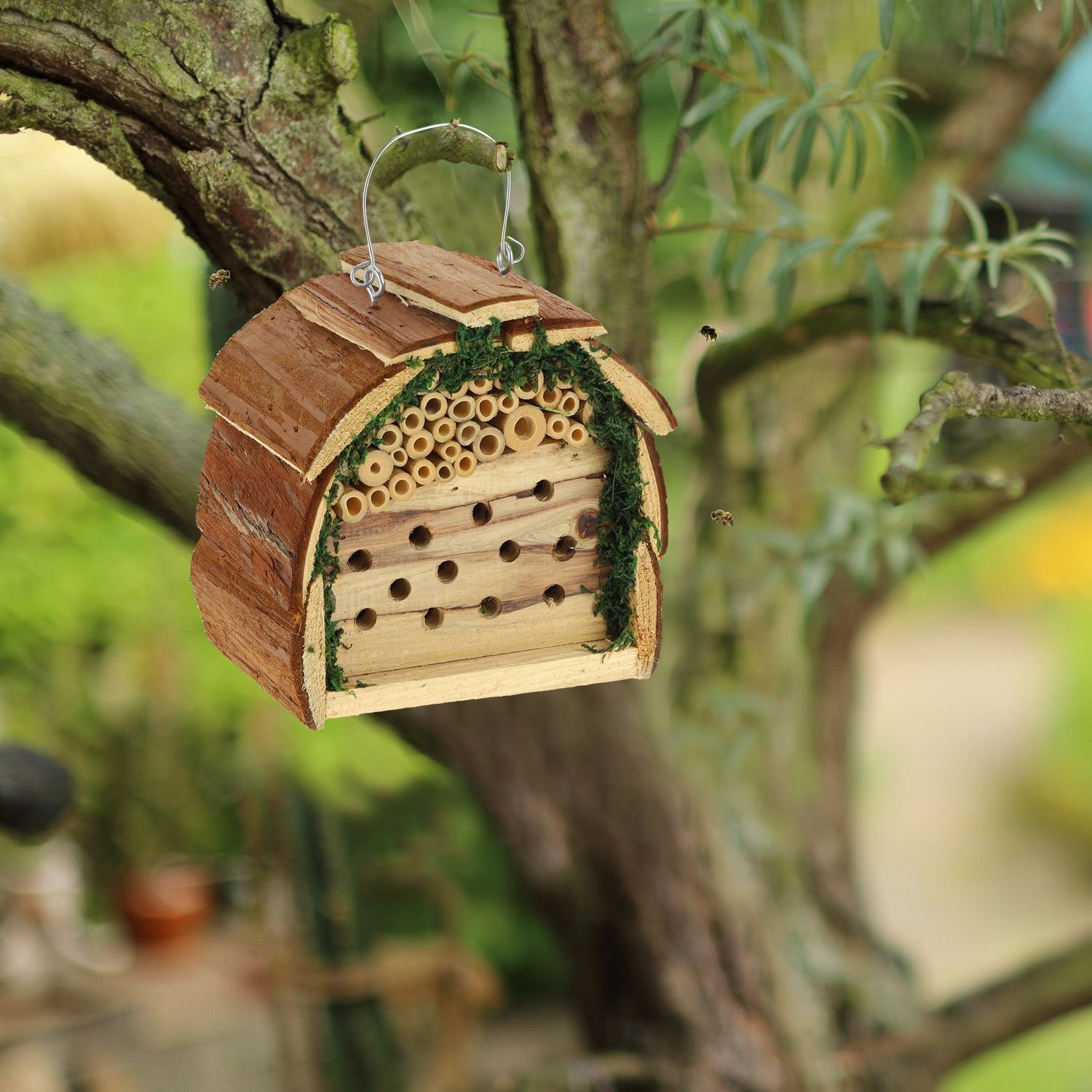 Insectenhotel met mos