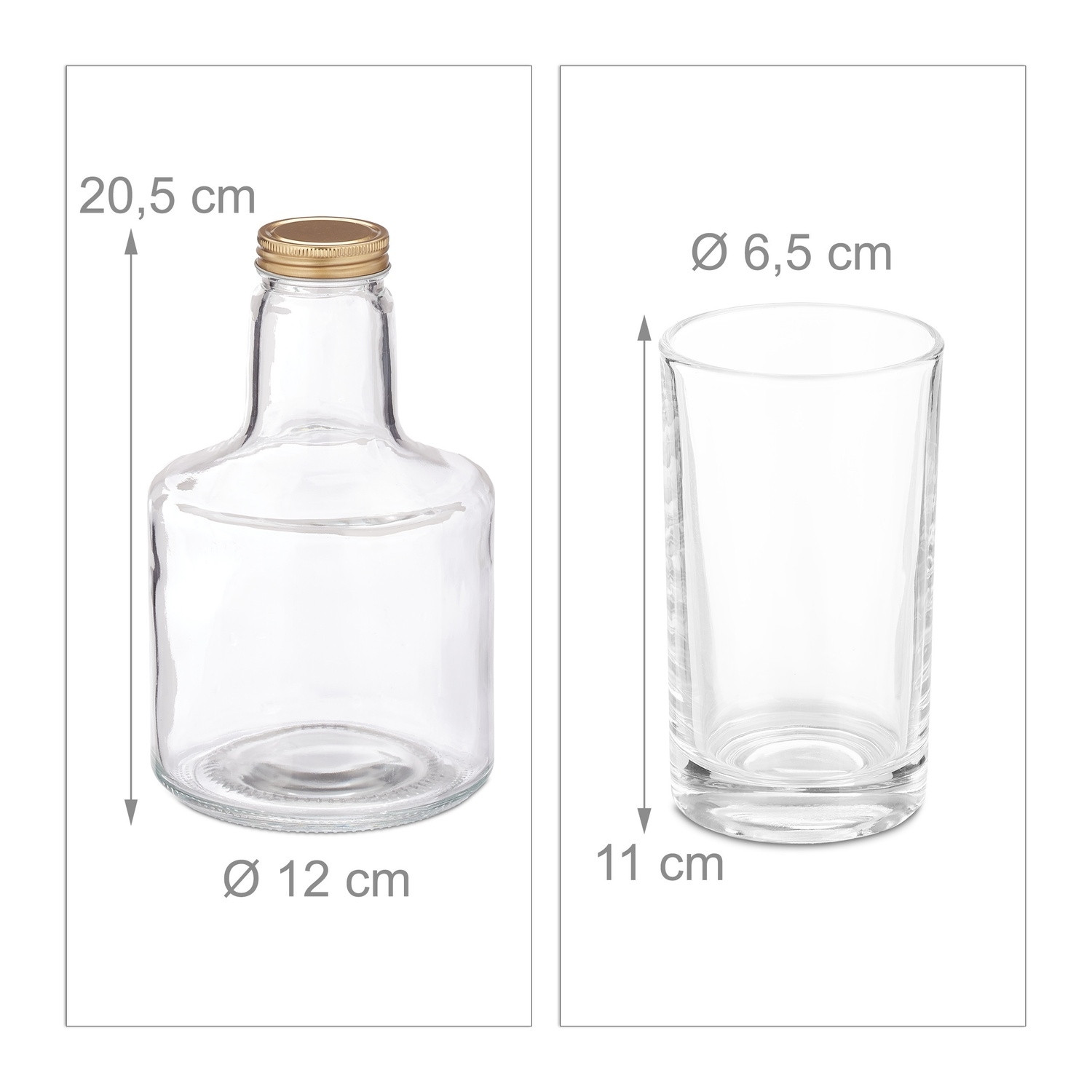 Carafe avec verre