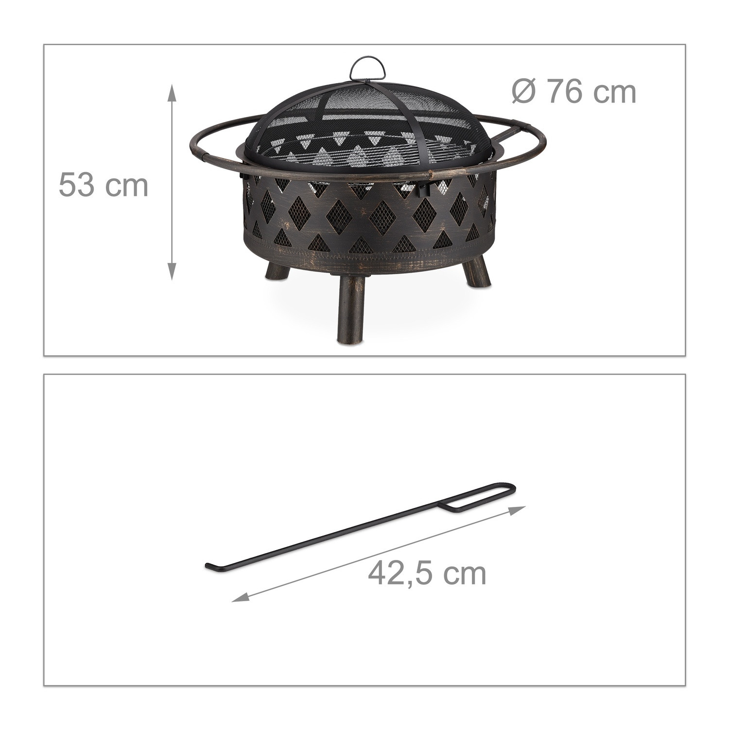 Vuurkorf met accessoires
