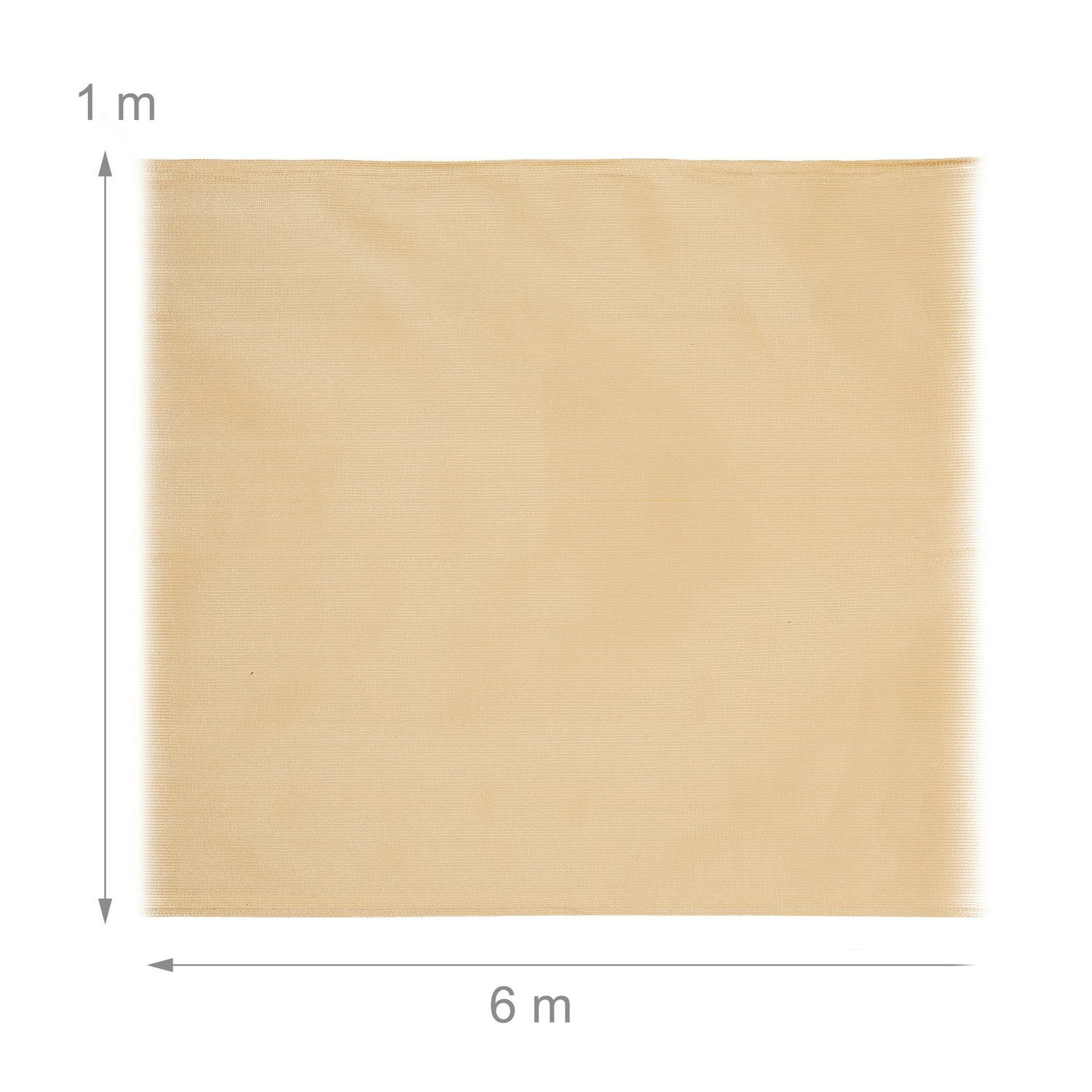 Sichtschutz 1 m beige
