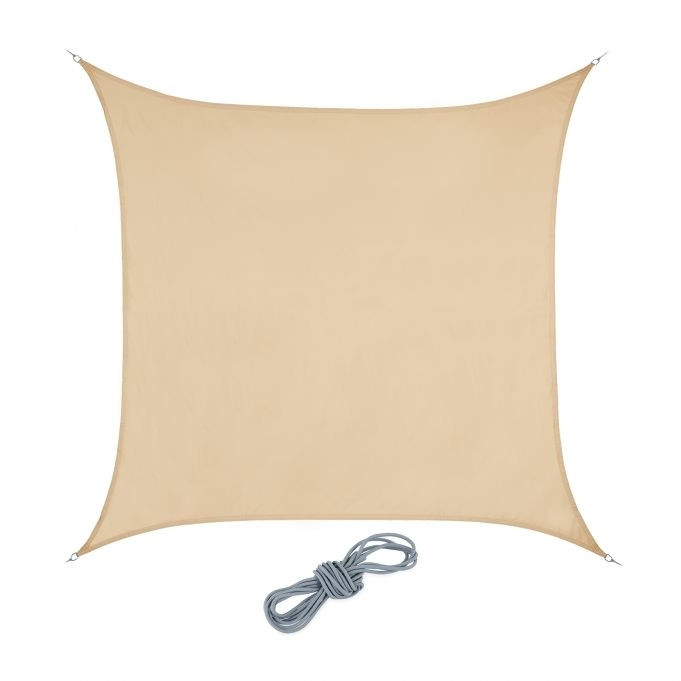 Voile solaire carrée couleur sable