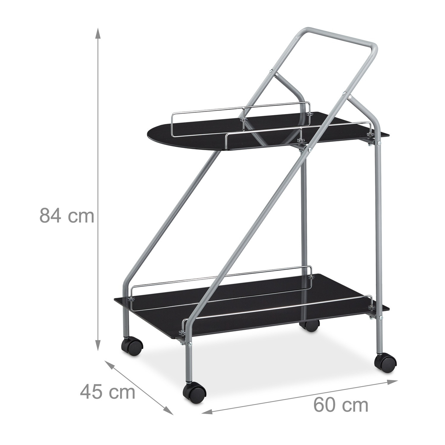 Carrito de servicio negro