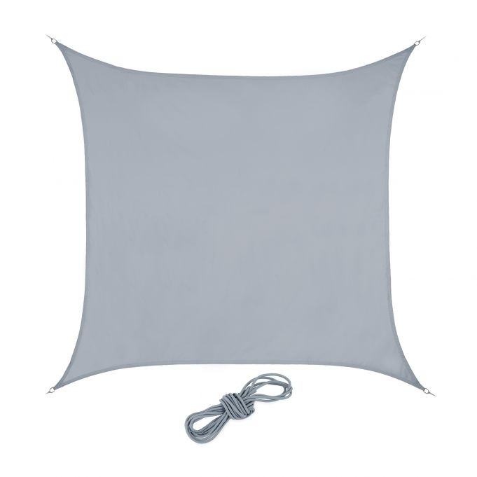 Vela de sol cuadrada gris claro