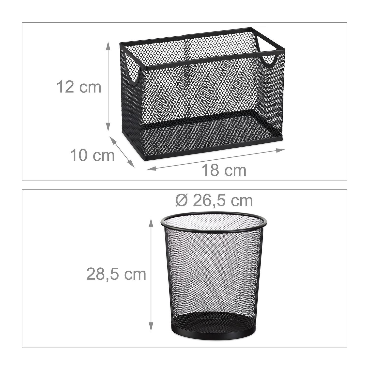 Set organizer da scrivania da 5 pezzi
