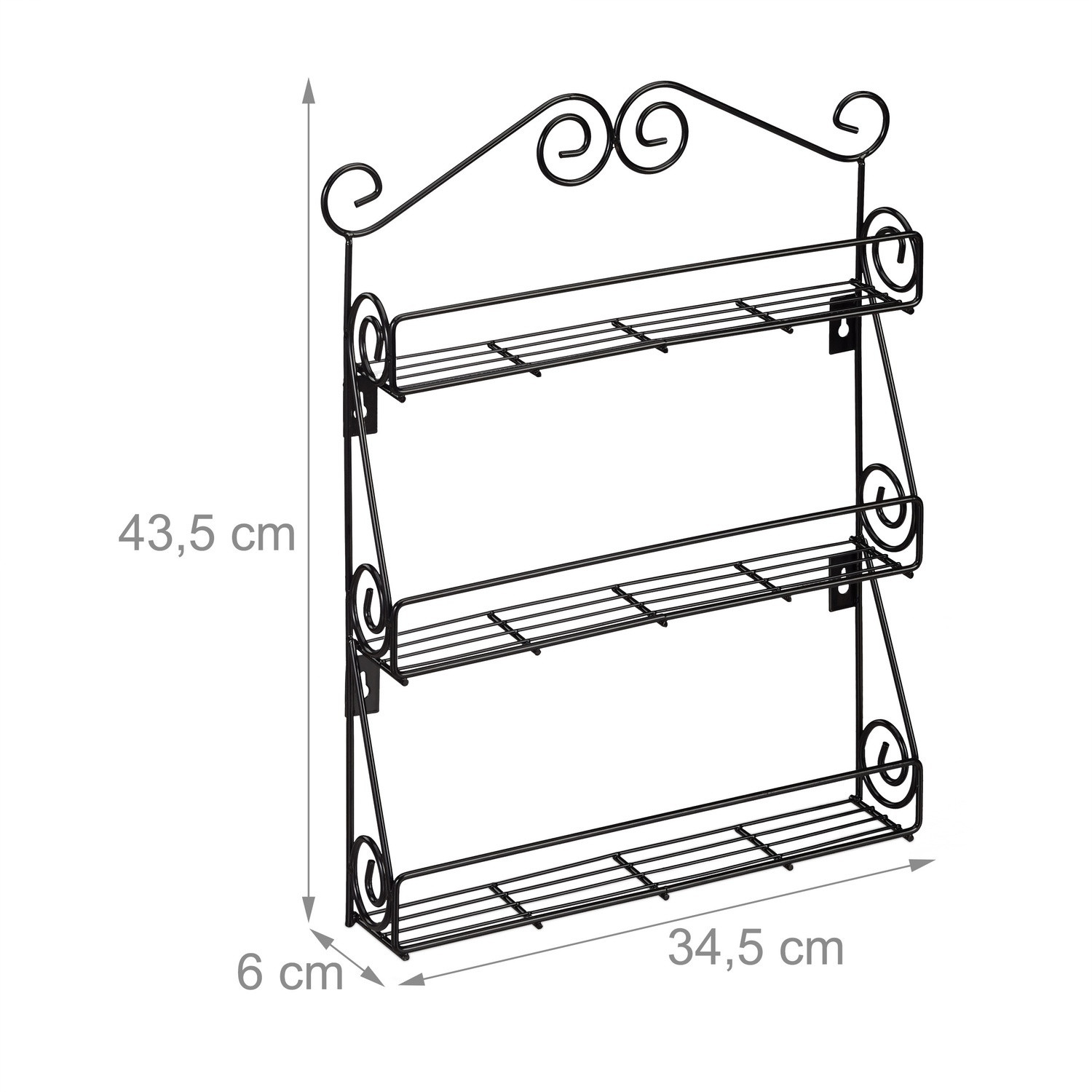 Hanging spice rack