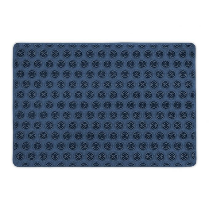 Fußmatte Gummi blau