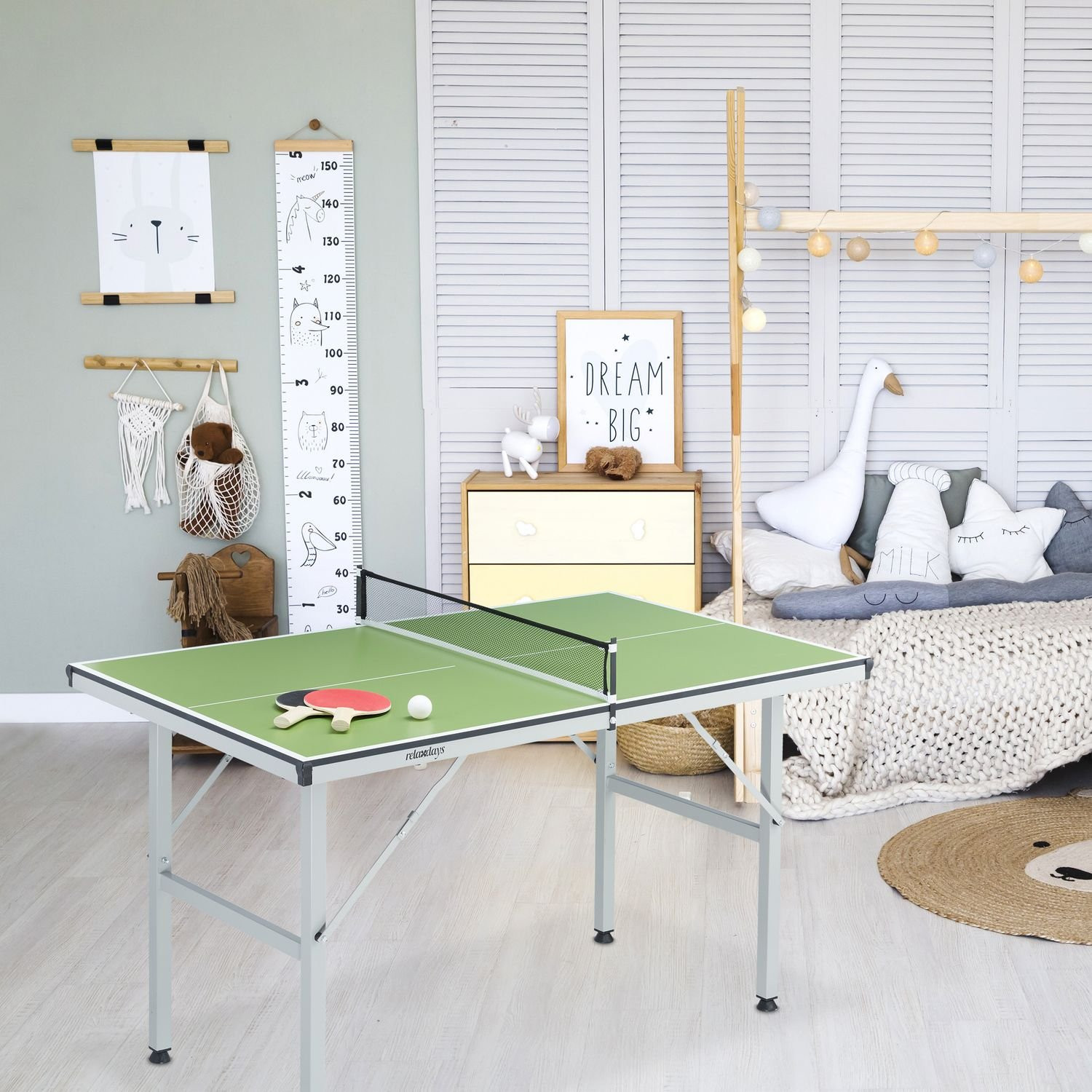 Table de ping-pong verte moyenne