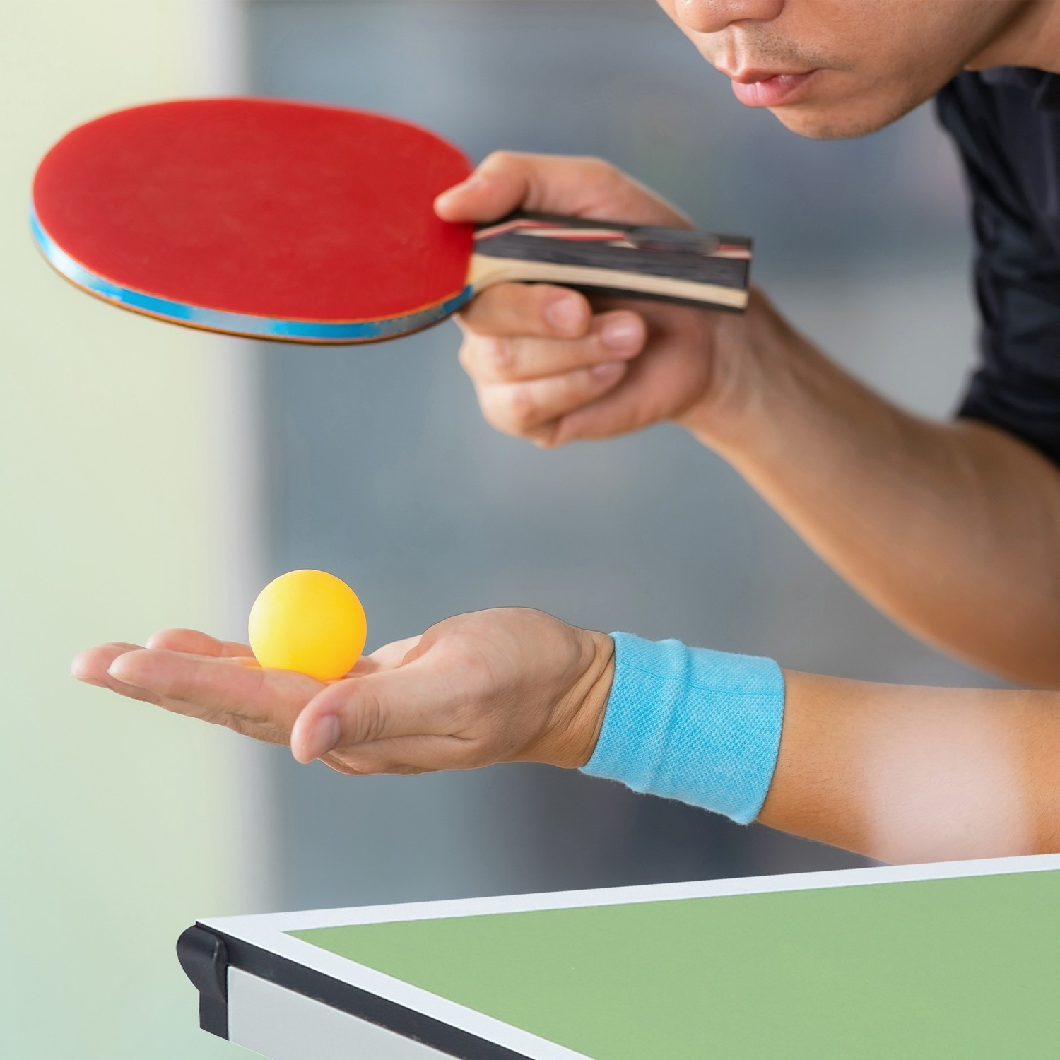 Table de ping-pong verte moyenne