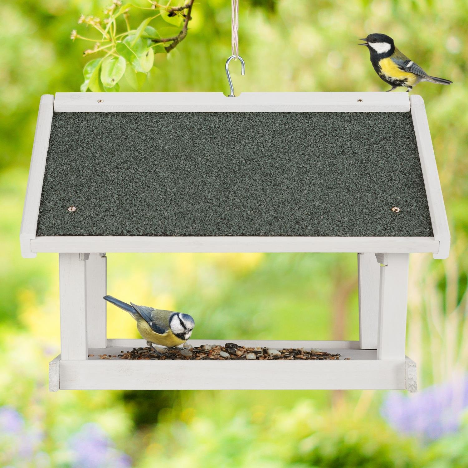 Wandvoedertafel wit
