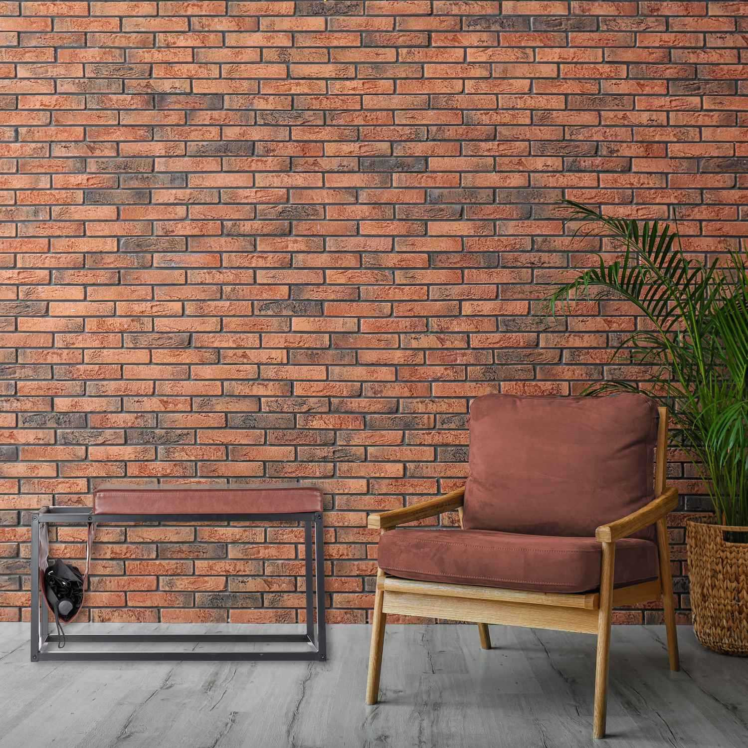 Hall bench with pocket