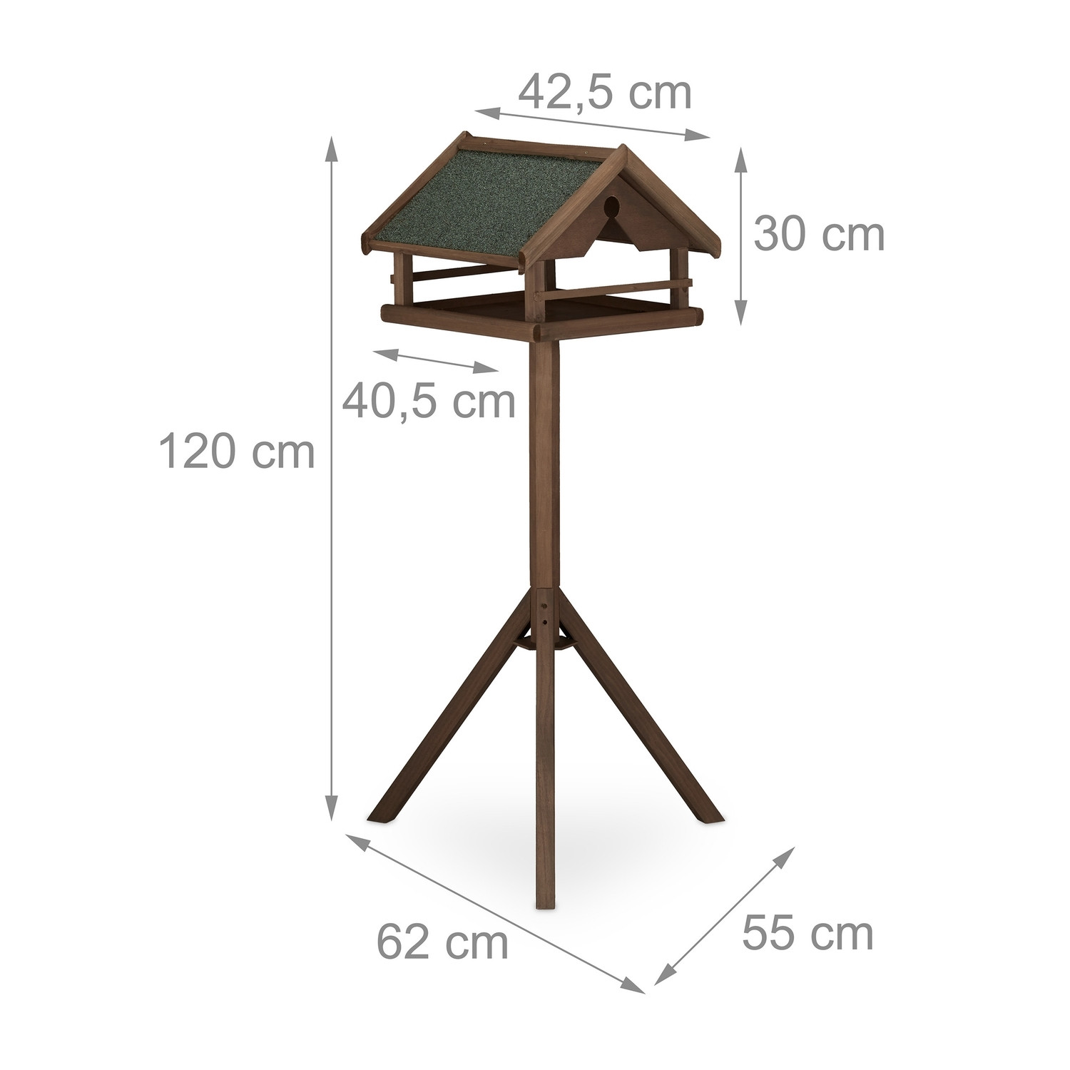 Mesa de pássaros marrons no poste