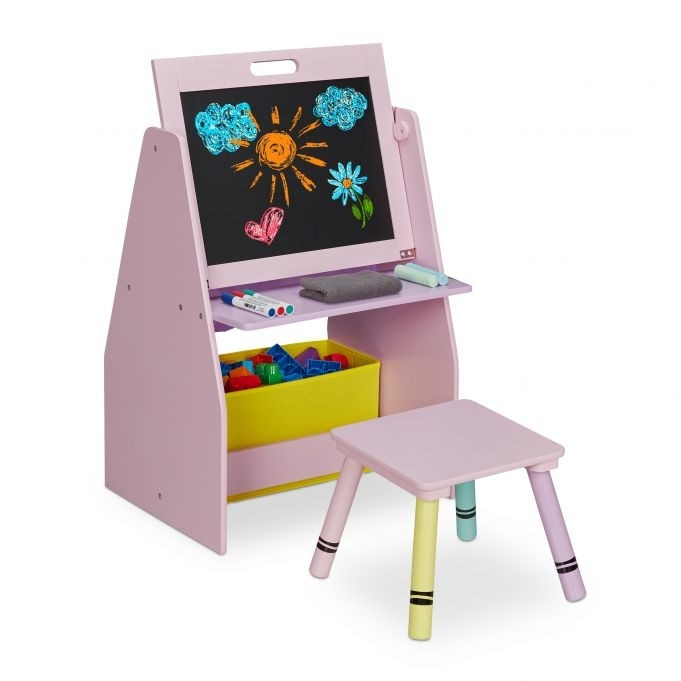 Scaffale per bambini con lavagna