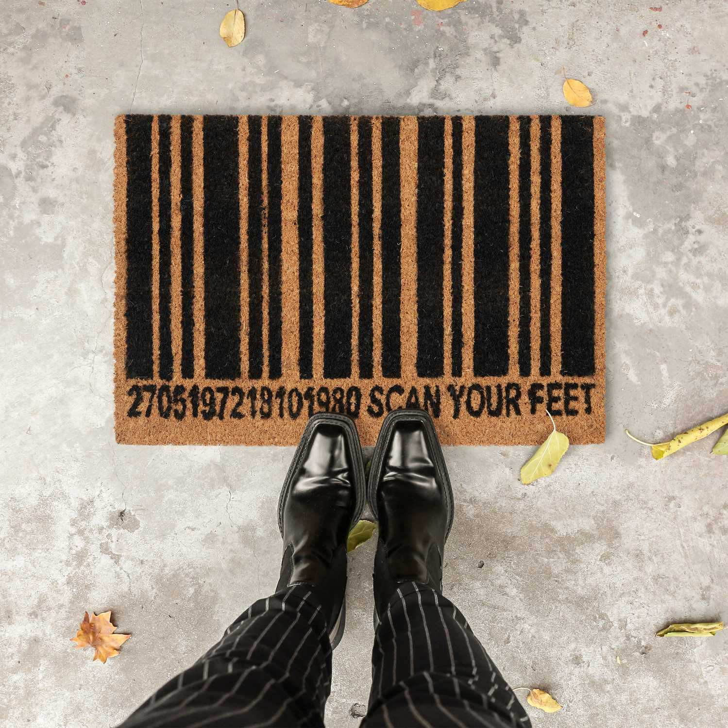 Barcode deurmat kokosvezel
