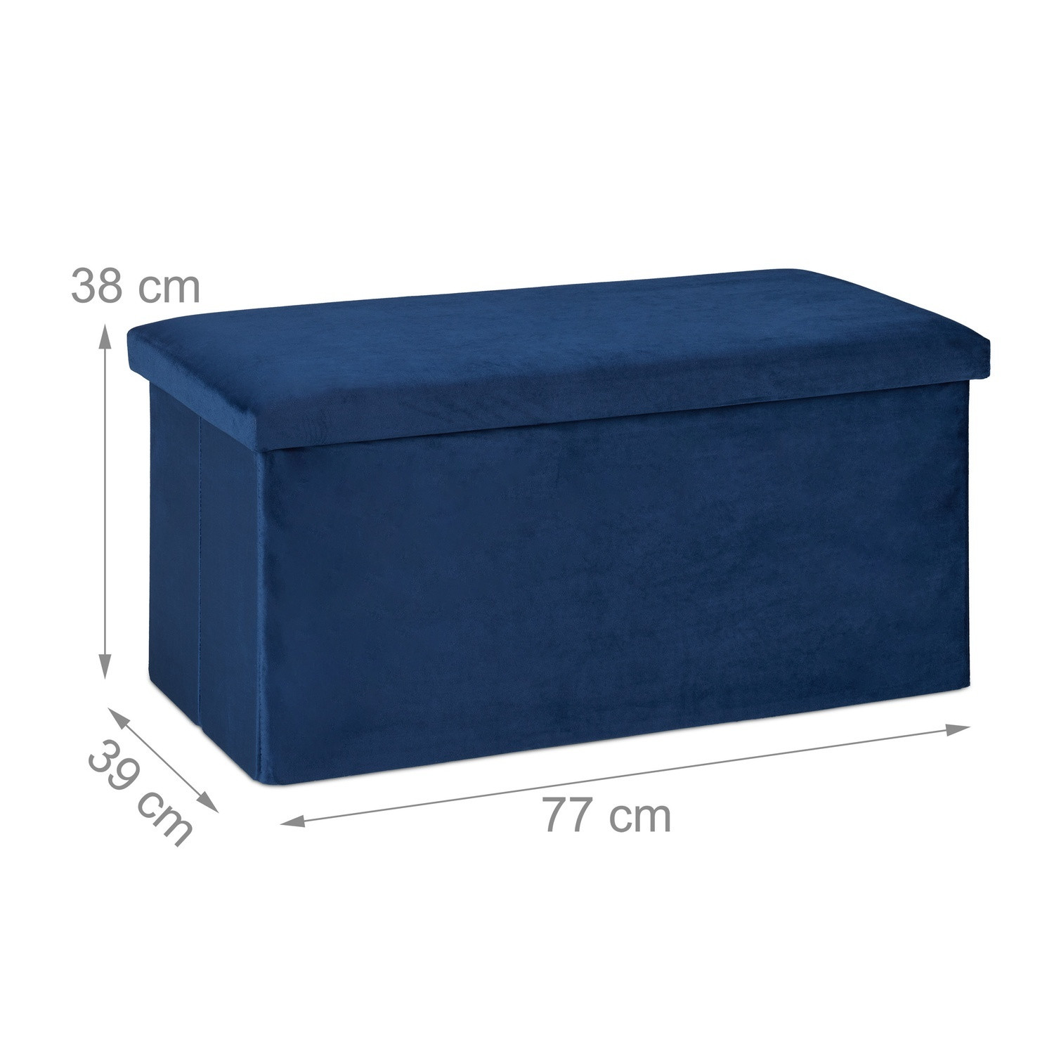 Banc pliant en velours