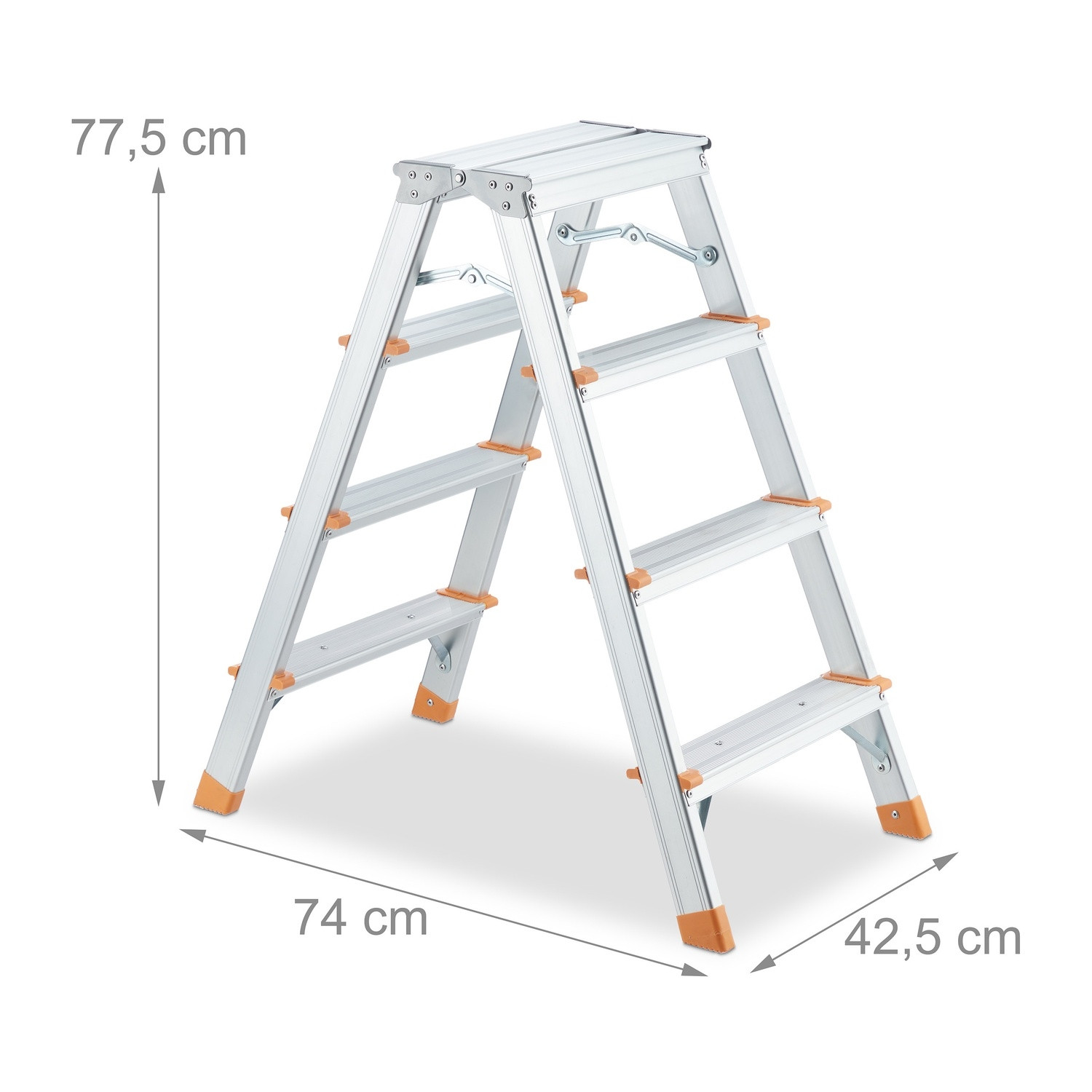 Aluminium-Doppelstehleiter