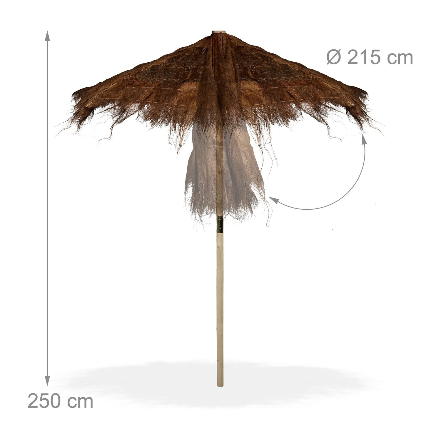 Hawaiiaanse palmhaarparasol