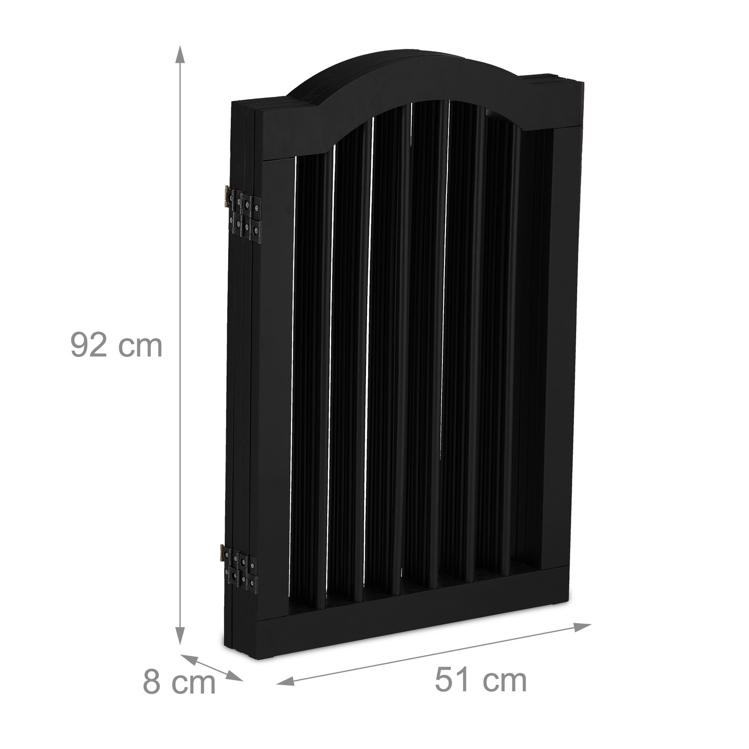 Cancello di sicurezza nero 92 cm