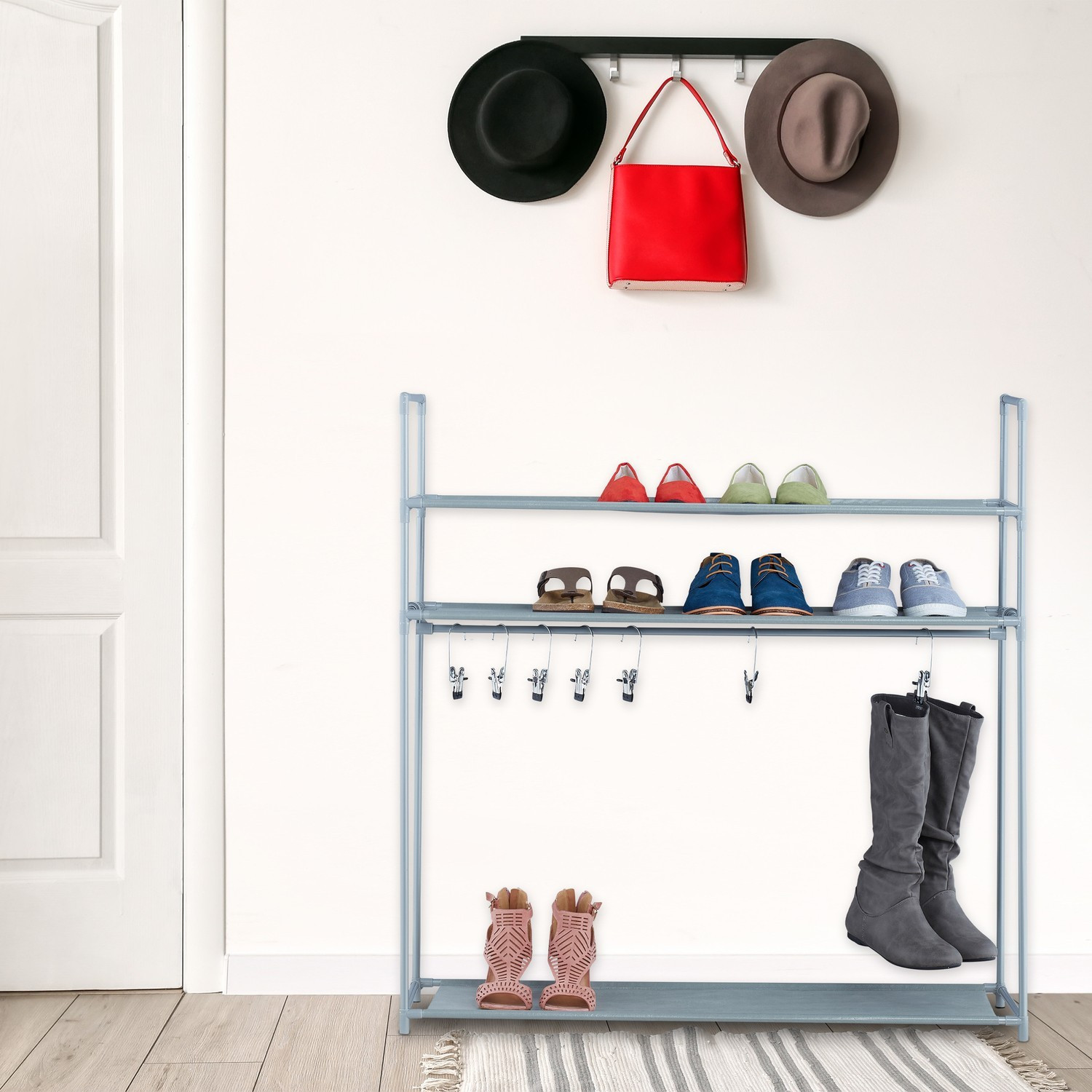 Schuhregal mit Stiefelfach