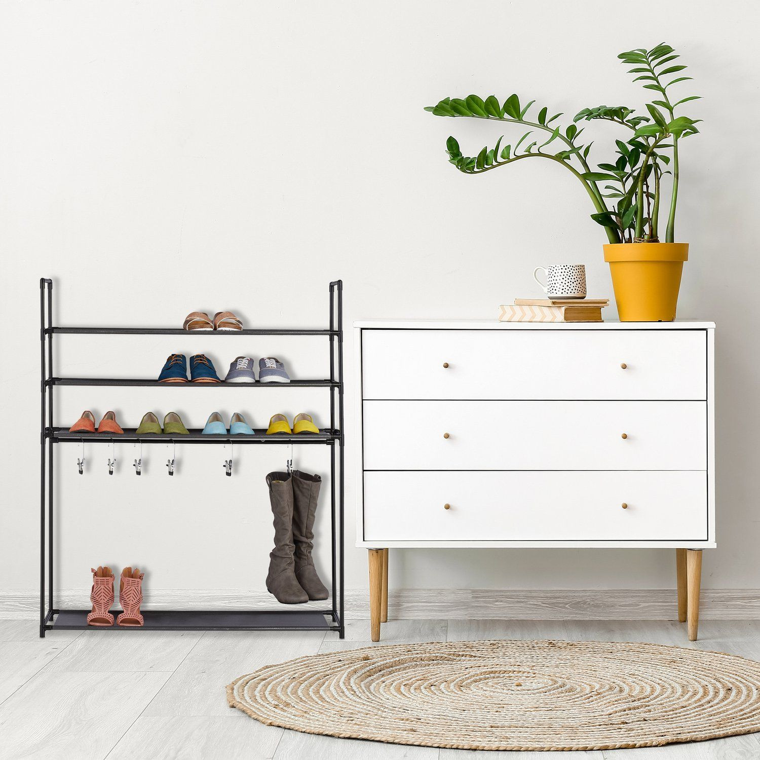 Schuhregal mit Stiefelfach