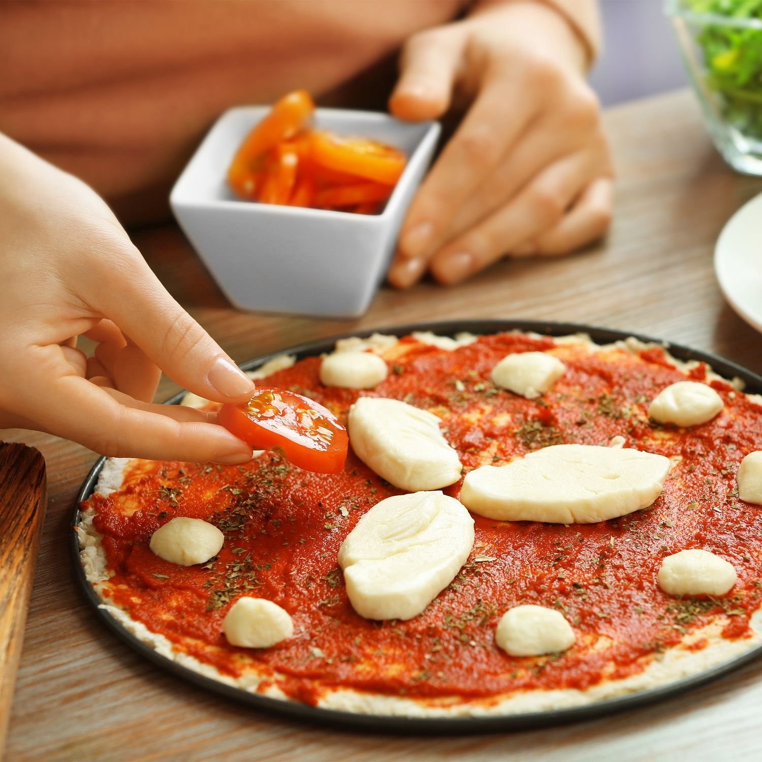5 Stk. runde Pizzableche
