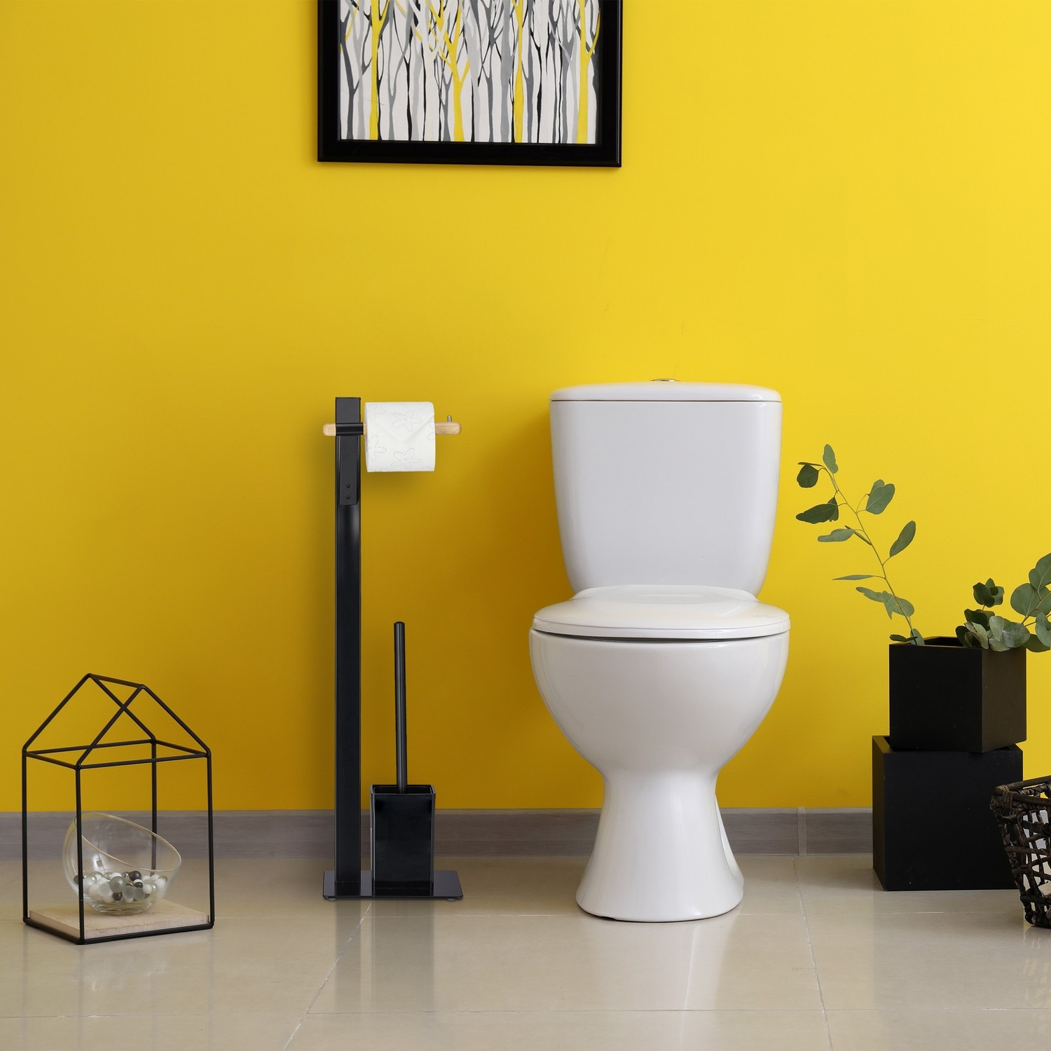 Stand-WC-Set im Materialmix