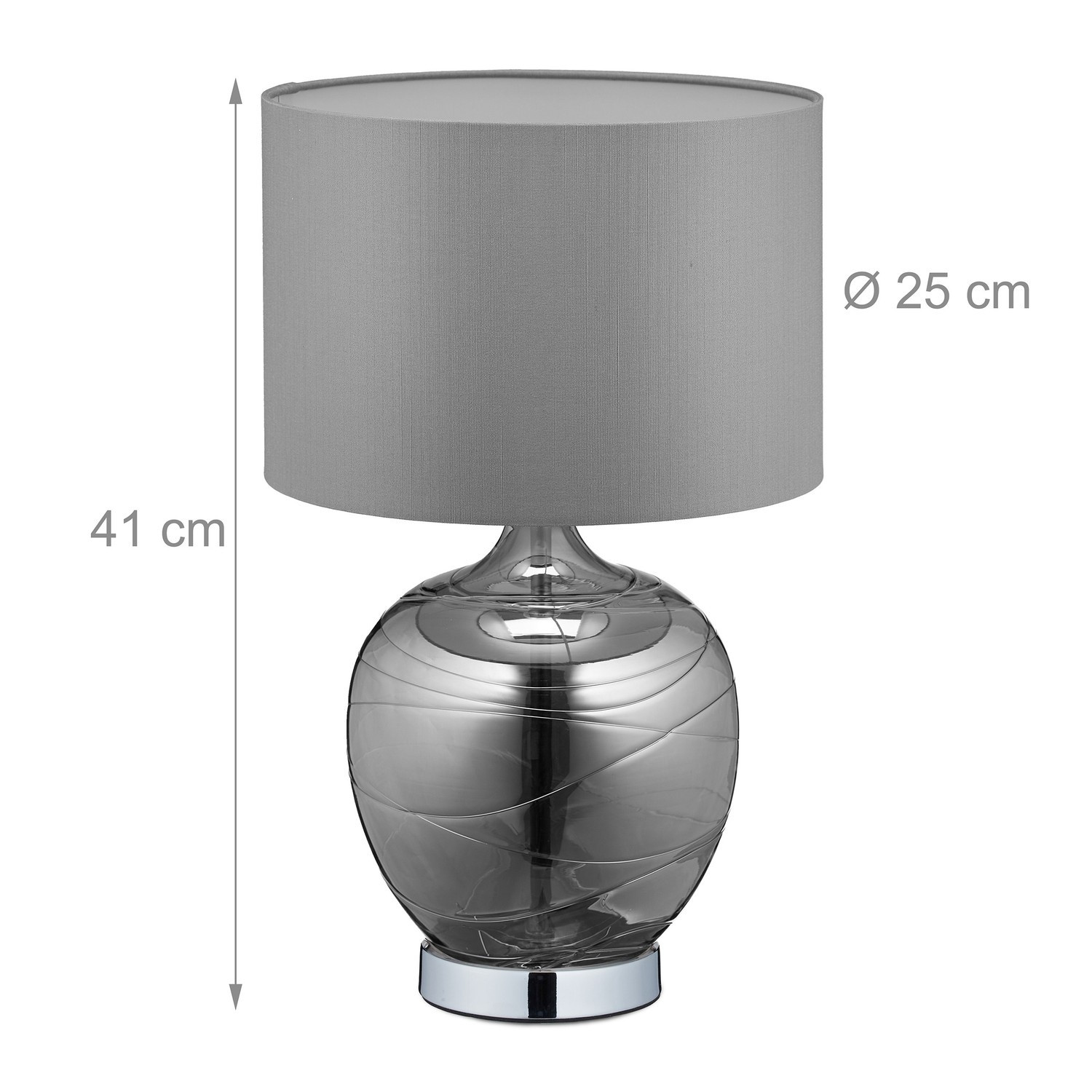 Tischleuchte aus Glas