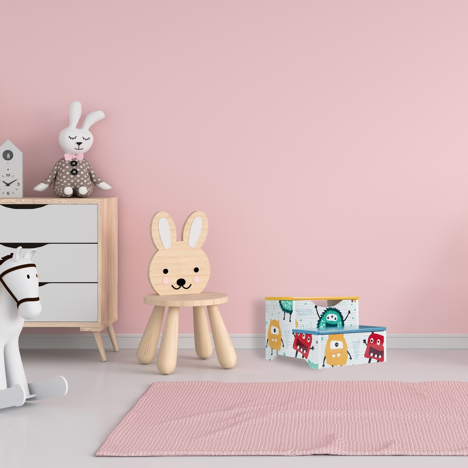 Taburete para niños Monster