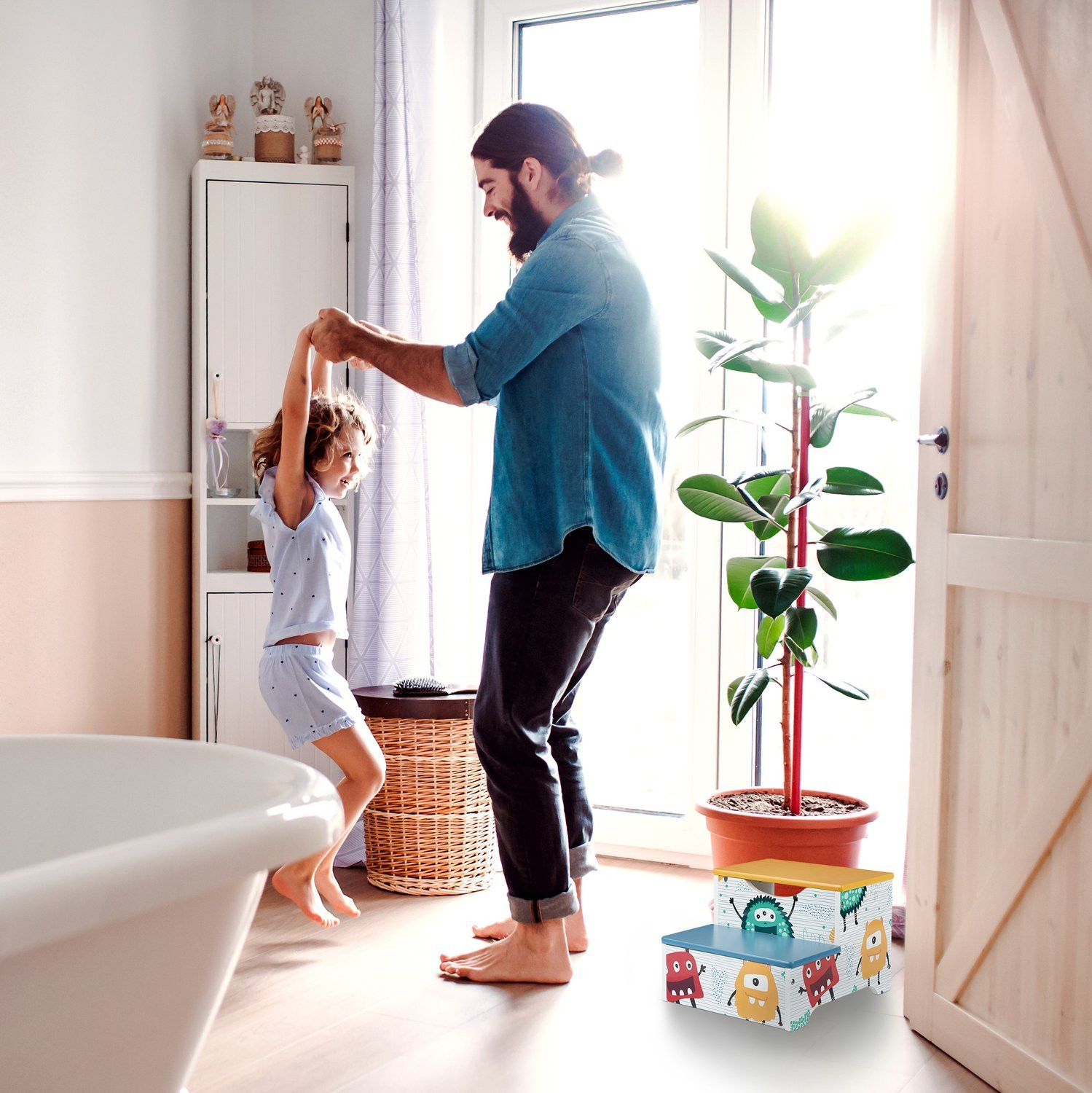 Sgabello per bambini Monster