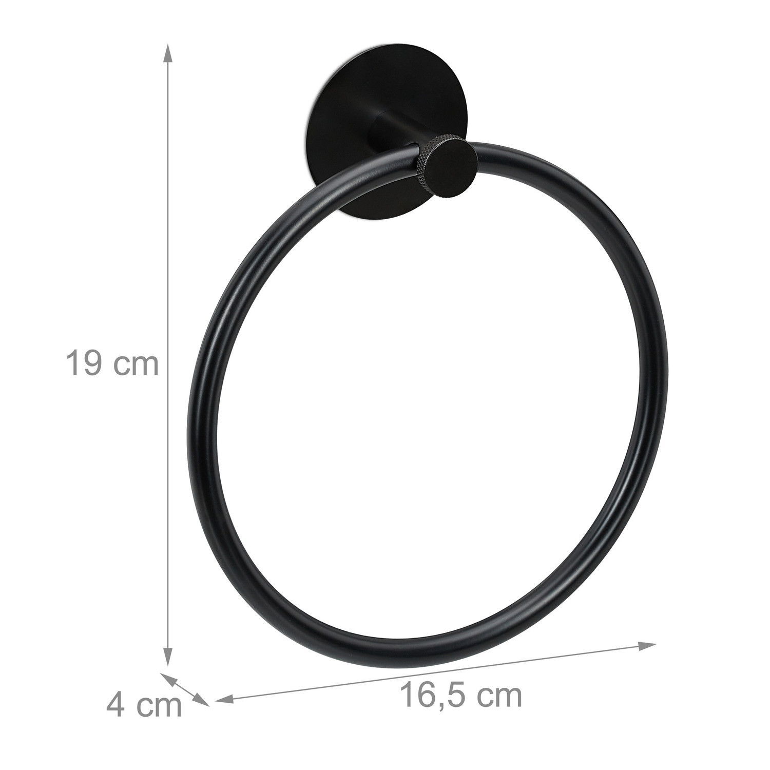 Handdoekring zwart