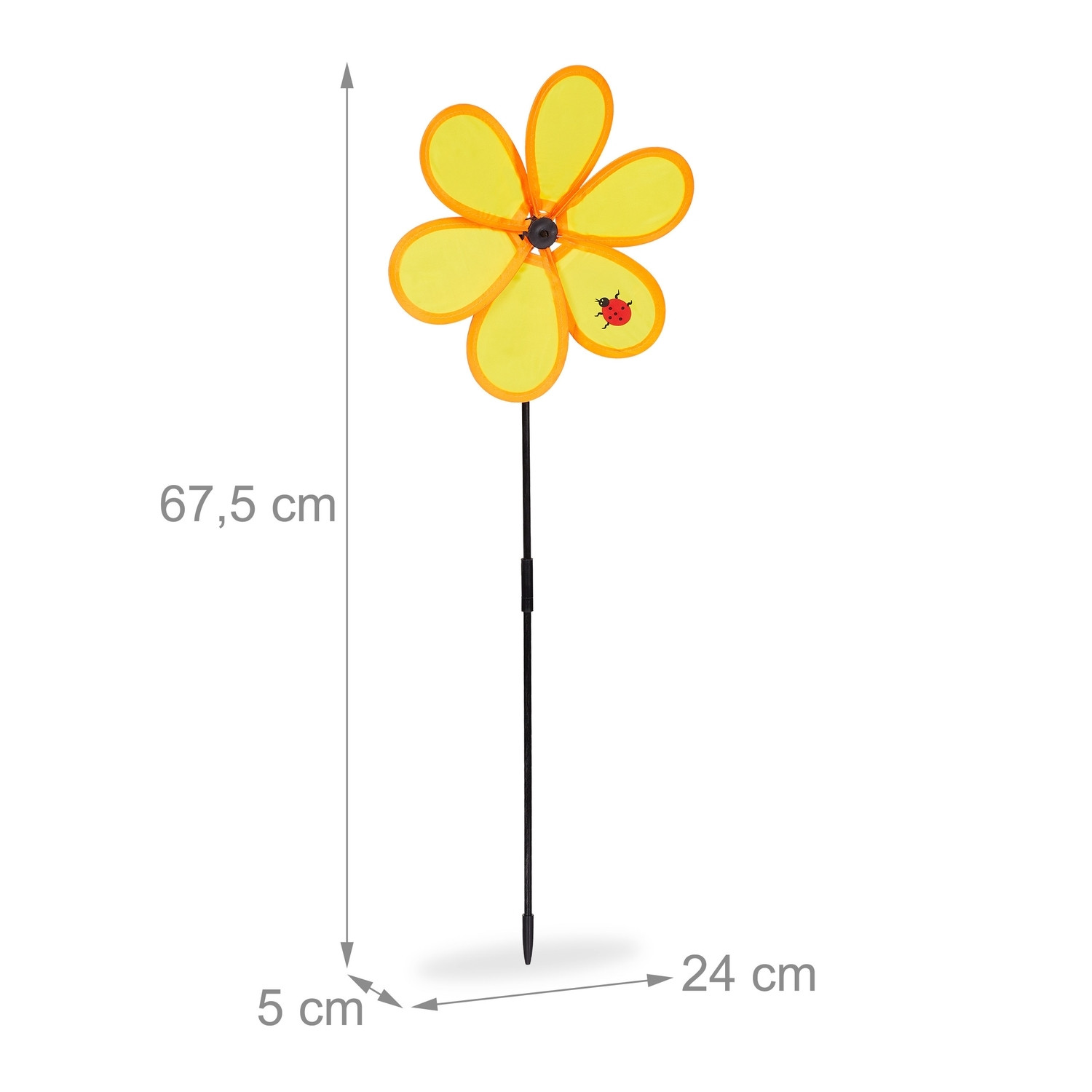Wind Spinner Blume im Freien