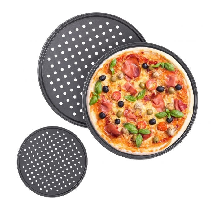 Knuspriges Pizzablech - 3er Set