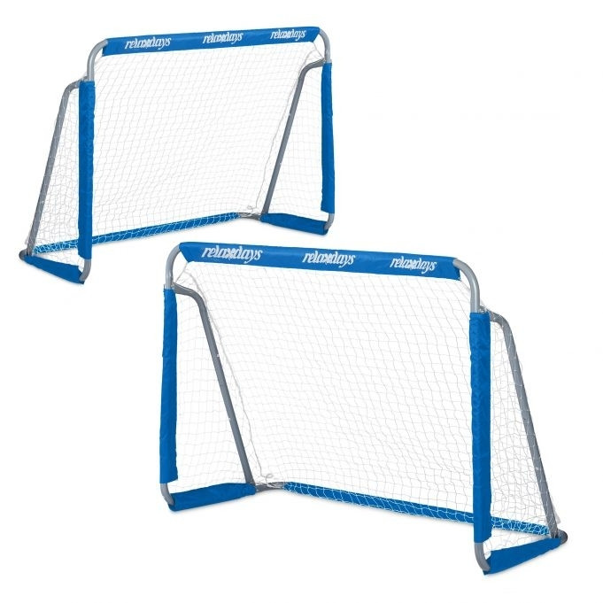 2 porte da calcio blu