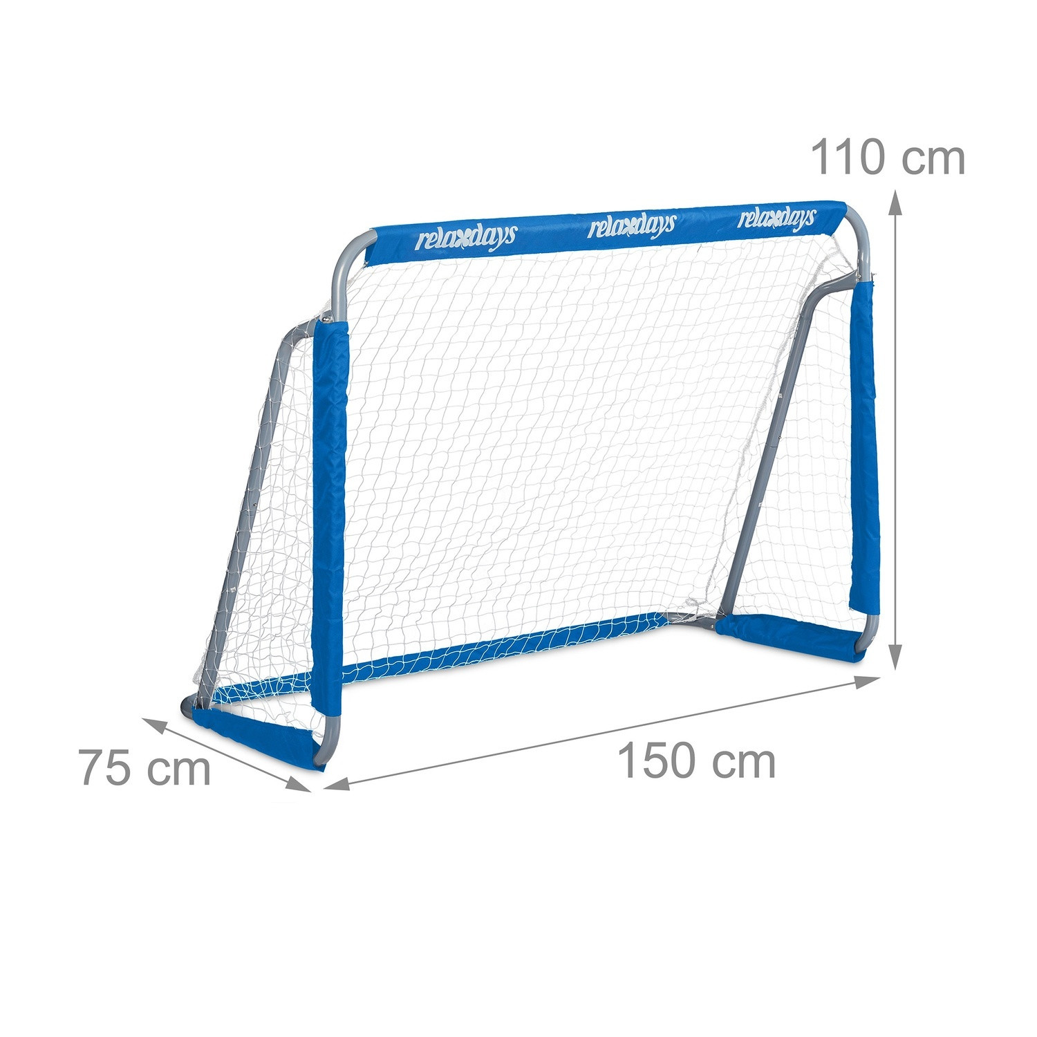 2 porte da calcio blu